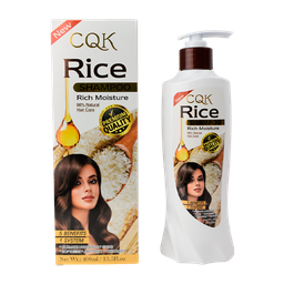 Shampo esencia de arroz hidratacion intensa CQK 400ML.