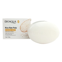 [6974723271174] Jabón de arroz en barra 100G caja blanca- Bioaqua
