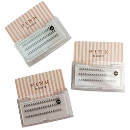 [B21RAMITOPINK] Pestañas en presentación de ramito con pegamento - Pink in Sweet