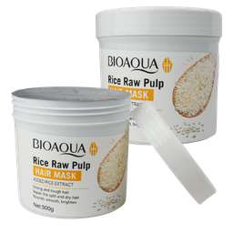 Mascarilla Para el Cabello con Extracto de Arroz Bioaqua
