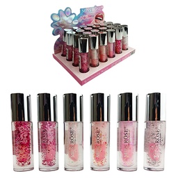 [6941898936962] Brillo labial con glitter profesional Lip Gloss - Miss Rose
