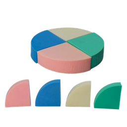 [8671245642373] Esponja para Maquillaje Circular 4 pcs