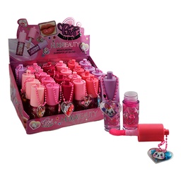 [6971605292500] Brillo labial con llavero de corazón - HuxiaBeauty