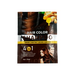 [6974784012532] Sobre de shampoo con tinte en tonalidad café - Sadoer