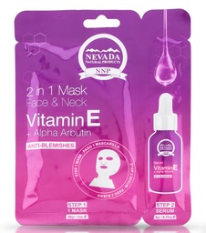 [847610044969] Mascarilla facial 2 en 1 para rostro y cuello vitamina E - Nevada