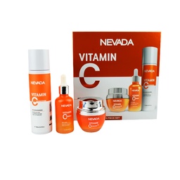 [847610048431] Set de skin care de 3 piezas con extracto de vitamina C - Nevada