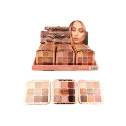 [6941898922644] Sombras para ojos de 9 tonos - Miss Rose