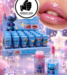 [6985948561148] Brillo labial con diseño de stitch azul - Miss Betty