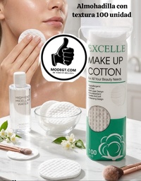 [6976982880012] Pads desmaquillantes de 80 pcs verde - Excellet