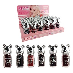 [6982732513994TINTA] Tinta para labios Lip Gloss Fashion Color tonos surtidos presentación de Oso Magic Your Life