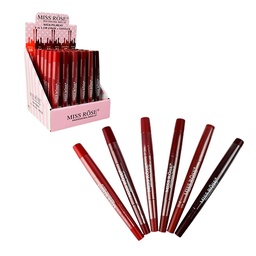 [7102001] Labiales en barra 2 puntas tonos surtidos - Miss Rose